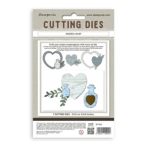 Stamperia Wooden Heart A6 Cutting Dies (SFT03)