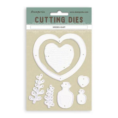 Stamperia Wooden Heart A6 Cutting Dies (SFT03)