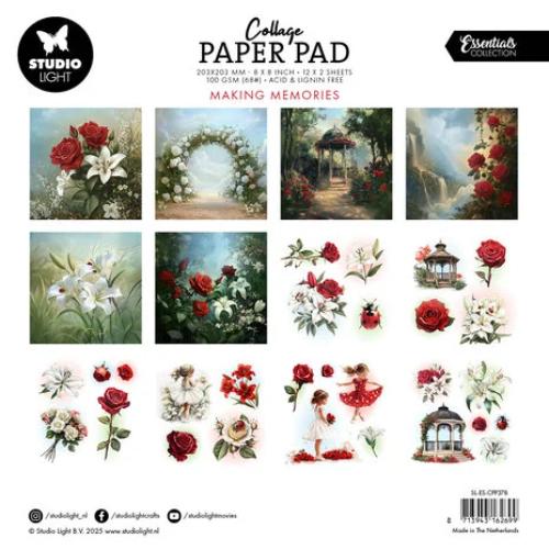 Studio Light Making Memories 8x8 Inch Collage Paper Pad (SL-ES-CPP378)