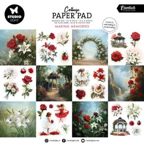 Studio Light Making Memories 8x8 Inch Collage Paper Pad (SL-ES-CPP378)