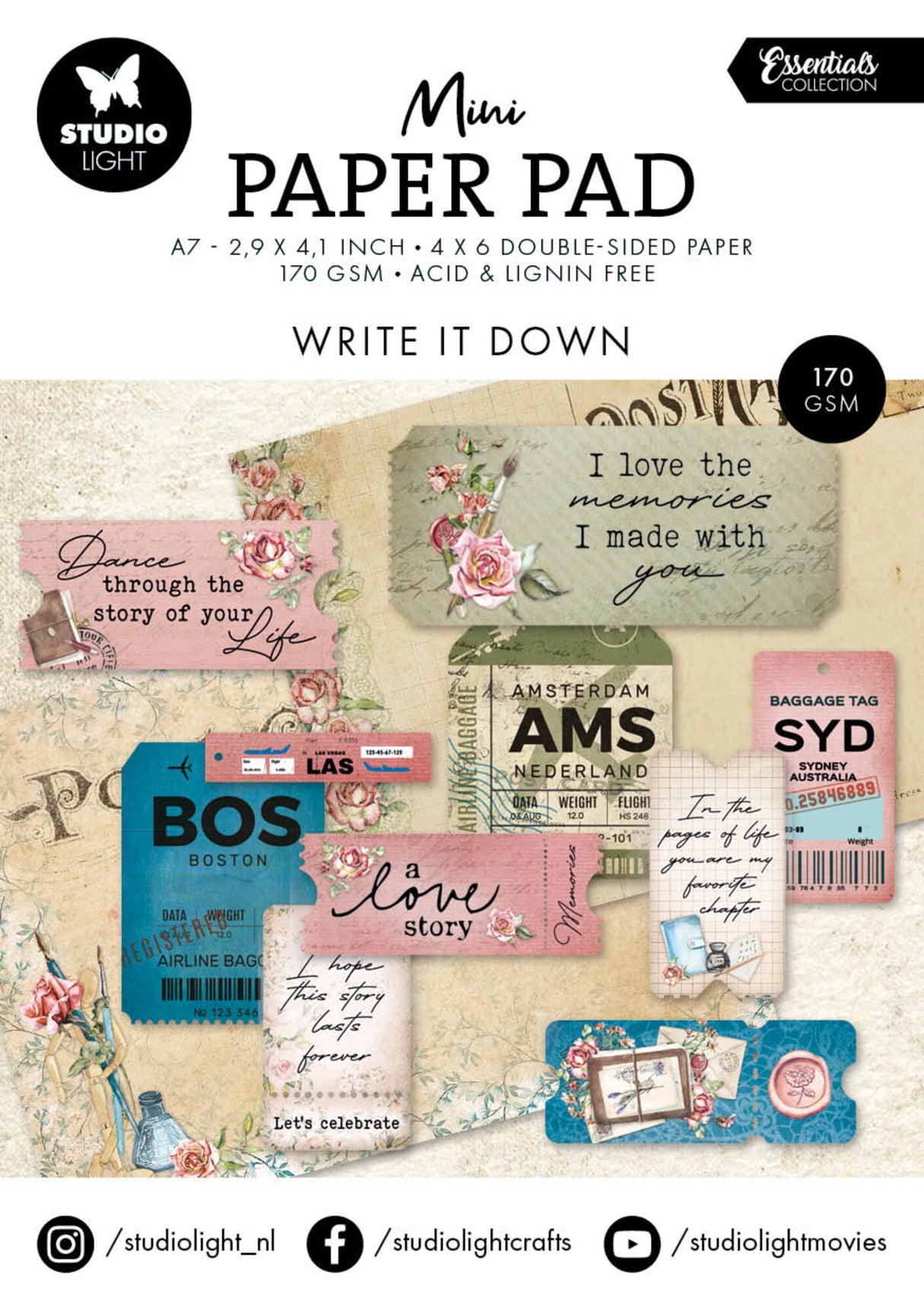 Studio Light Write It Down Essentials Mini Paper Pad