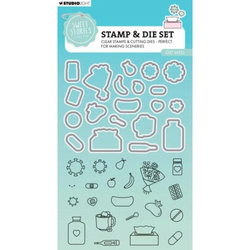 Studio Light Sweet Stories Stamp & Cutting Die Get Well (SL-SS-SCD86)