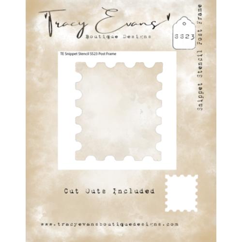 Tracy Evans Post Frame 4x4 Inch Snippet Stencil (SS023)
