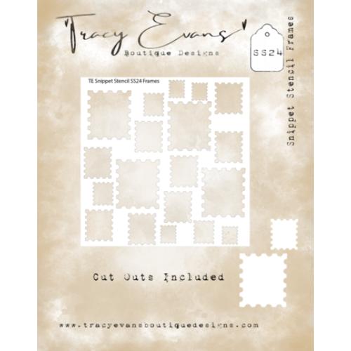 Tracy Evans Frames 4x4 Inch Snippet Stencil (SS024)