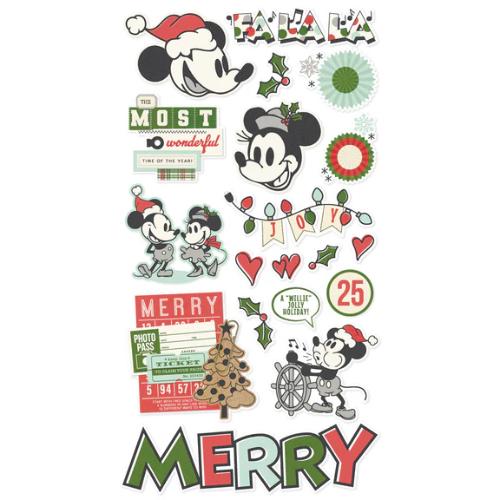 Simple Stories - Say Cheese Classic Mouse Christmas - 6x12 Chipboard - Postage as per Actual