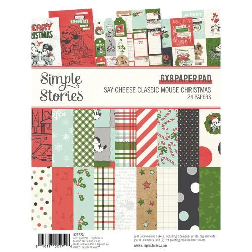 Simple Stories - Say Cheese Classic Mouse Christmas - 6x8 Pad