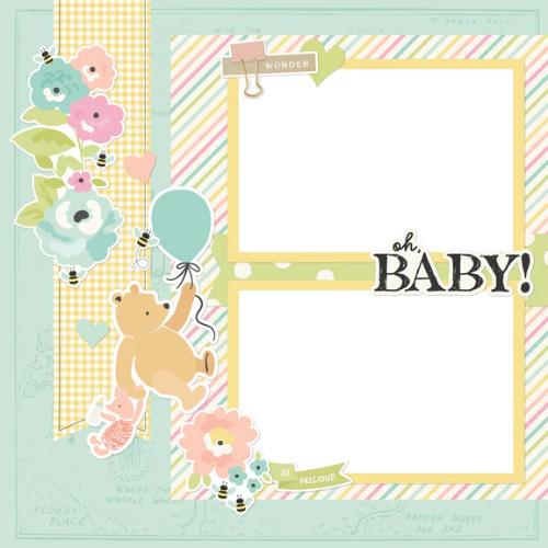 Simple Stories Say Cheese Classic Pooh Baby Simple Pages Page Kit - Postage as per Actual