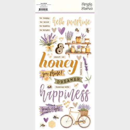 Simple Vintage Lavender Fields Foam Stickers - Postage as per Actual