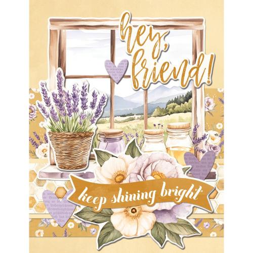 Simple Vintage Lavender Fields Simple Cards Card Kit - Postage as per Actual