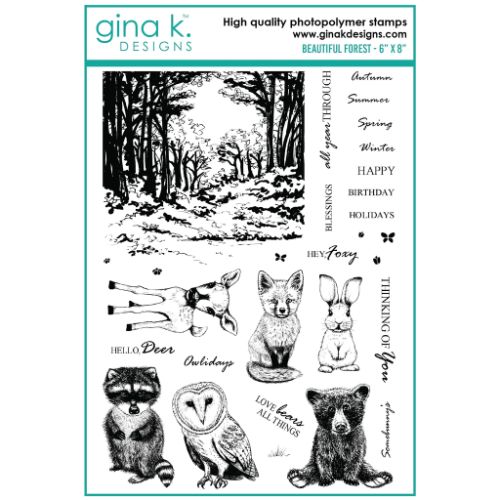 Gina K Designs - STAMPS- Beautiful Forest