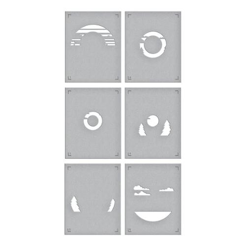 Spellbinders - Scenic Drive Stencil from the Classic Road Legends Collection by Mindy Eggen