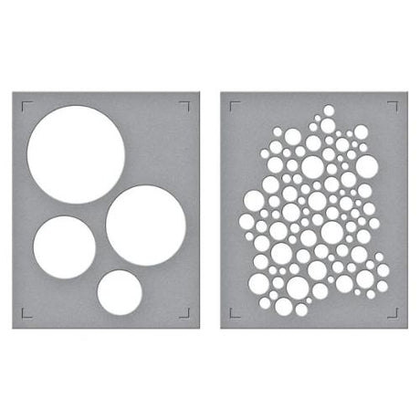 Spellbinders - Lots of Circles Stencils from the All About Christmas Collection by Lisa Horton