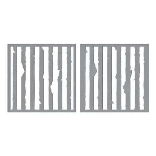 Spellbinders - Tattered Stripes Stencils from the Beautifully Imperfect Collection