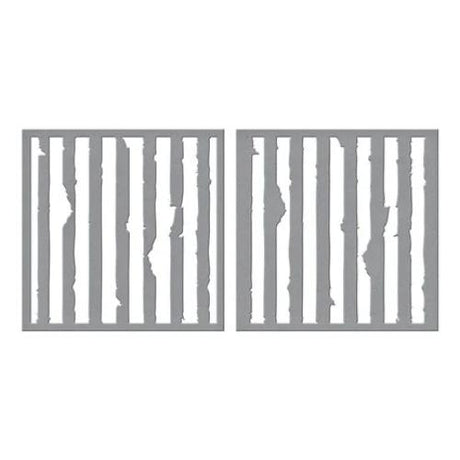 Spellbinders - Tattered Stripes Stencils from the Beautifully Imperfect Collection