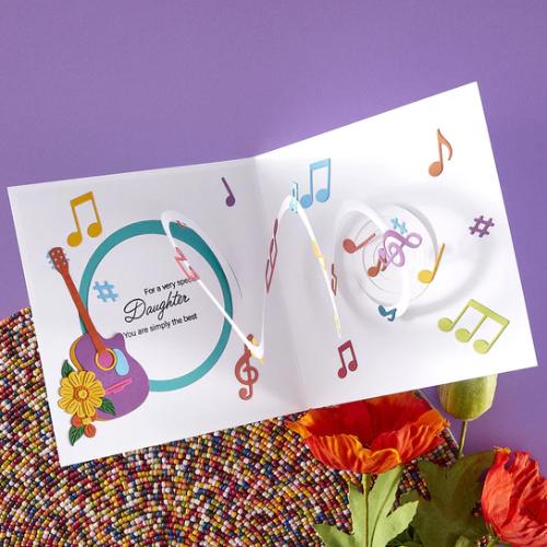 Spellbinders - Family Musical Mix Greetings Clear Stamp Set from the Bibi's Musical Notes Collection by Bibi Cameron