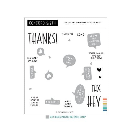 Concord & 9th - Say Thanks Turnabout™ Stamp Set