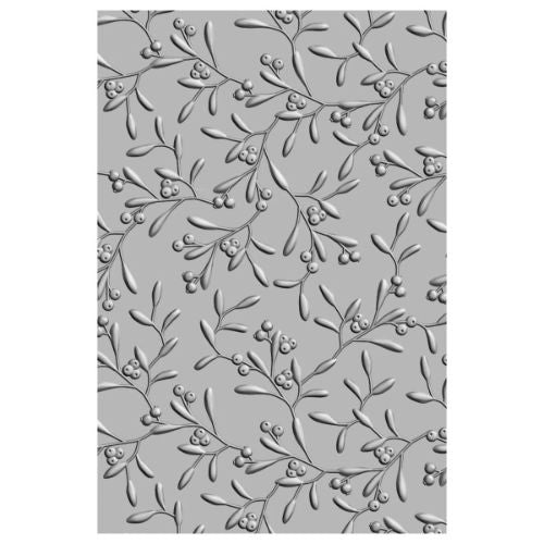 Sizzix - 3-D Textured Impressions Embossing Folder - Delicate Mistletoe by Kath Breen