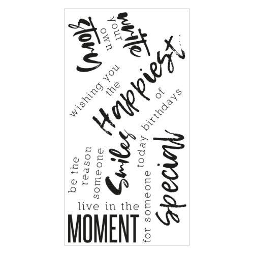 Sizzix - Clear Stamps Set 5PK - Sunnyside Sentiments #2 by Pete Hughes