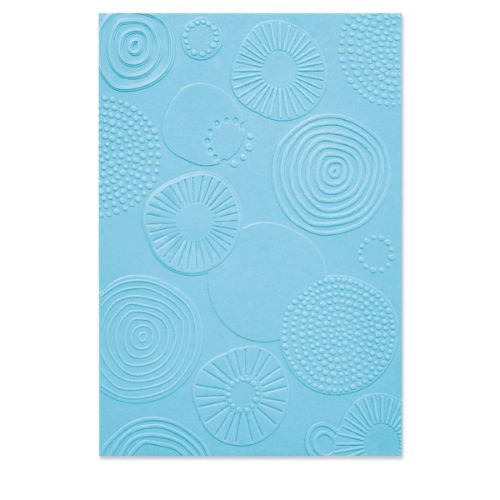 Sizzix - Multi-Level Textured Impressions Embossing Folder - Abstract Rounds by Lisa Jones