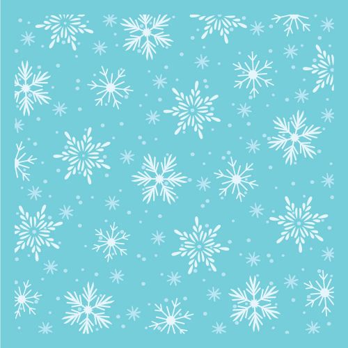 Honey Bee Stamps - Snowflakes Background - Set Of 2 Layering Stencils