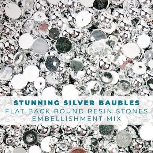 Trinity Stamps - Stunning Silver Baubles Embellishment Mix