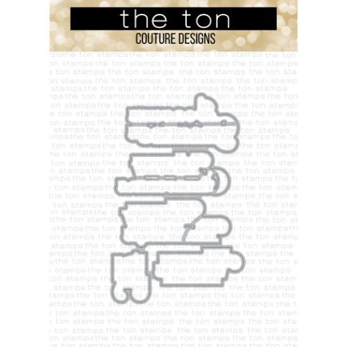 The Ton Stamps - Styled Christmas Sentiments Coordinating Die 