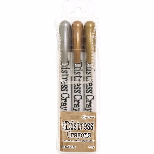 Tim Holtz Distress Crayon Set Metallics