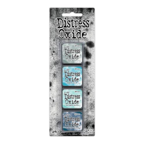 Tim Holtz Distress Mini Oxide Ink Pad Kit #16 Blues