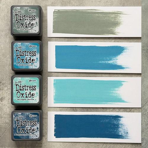 Tim Holtz Distress Mini Oxide Ink Pad Kit #16 Blues
