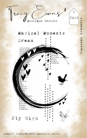 Tracy Evans - Shadowed Elements (A7 Stamp) (TE012)