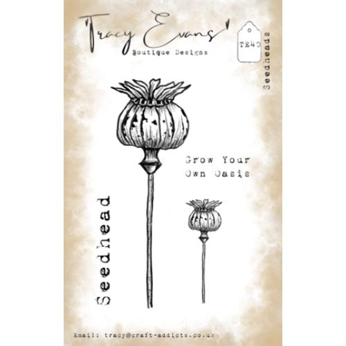 Tracy Evans Seedheads A7 Stamp (TE040)