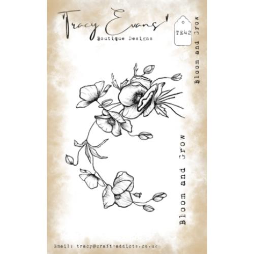 Tracy Evans Bloom & Grow A7 Stamp (TE042)
