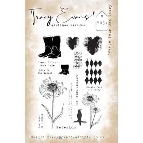 Tracy Evans Create Your Own Story A5 Stamp (TE051)