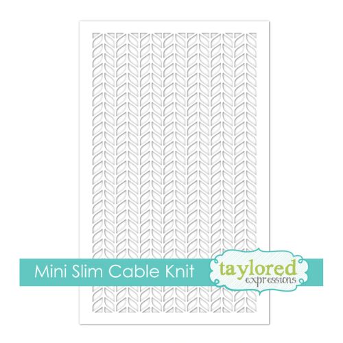 Taylored Expressions - Mini Slim Stencil - Cable Knit