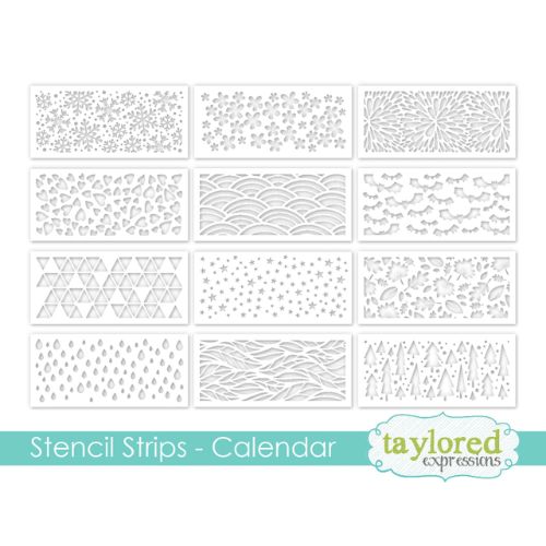 Taylored Expressions - Stencil Strips - Calendar