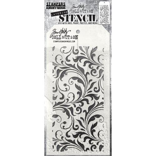 Stampers Anonymous Flourish Tim Holtz Layering Stencil (THS032)