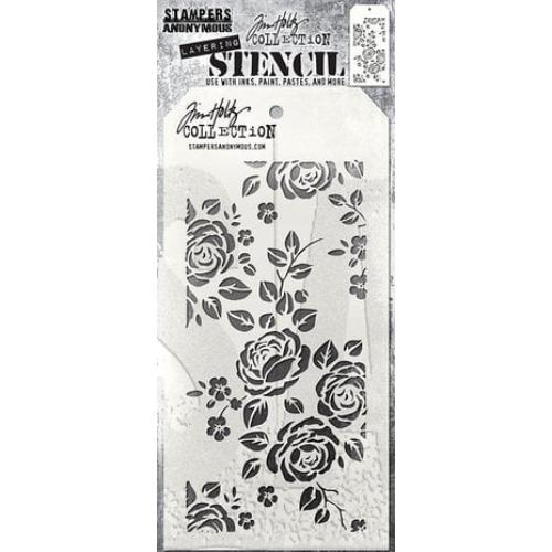Stampers Anonymous Roses Tim Holtz Layering Stencil (THS075)