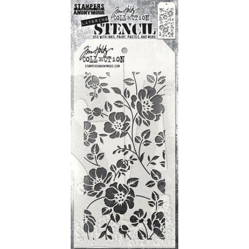 Stampers Anonymous Floral Tim Holtz Layering Stencil (THS077)