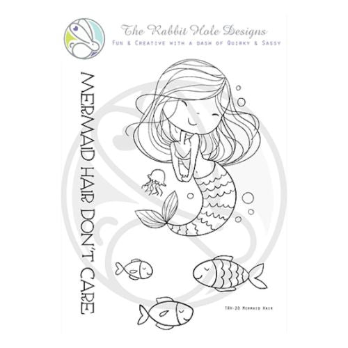 The Rabbit Hole Designs - Mermaid Hair Clear Stamp 3√ó4