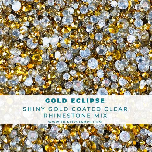 Trinity Stamps - Gold Eclipse - Flat-back Rhinestone Mix
