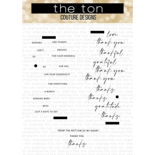 The Ton Stamps - Easy Expressions Thanks - Postage as per actual
