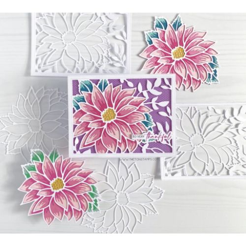 The Ton Stamps - Lone Dahlia Coverplate Die