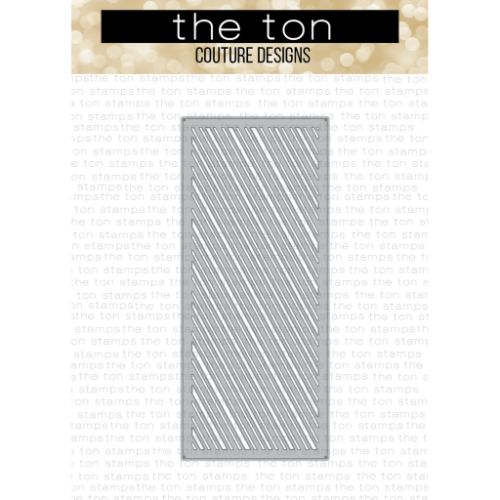 The Ton Stamps - SLIMLINE - Candy Cane Stripes Coverplate Die