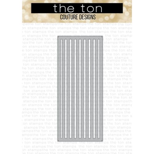 The Ton Stamps - SLIMLINE - Long Stripes Coverplate Die