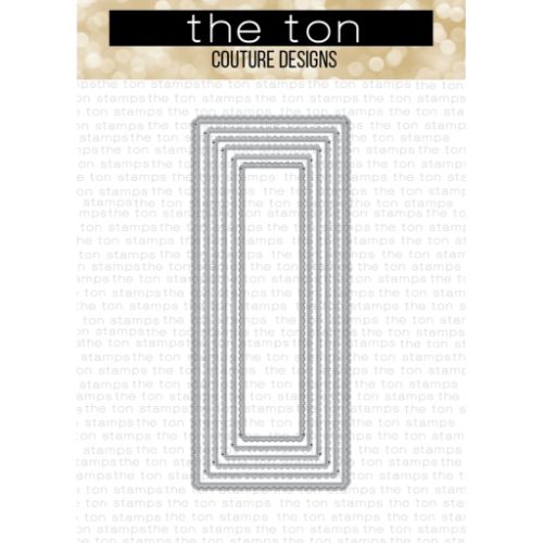 The Ton Stamps - SLIMLINE - Scalloped Nested Dies