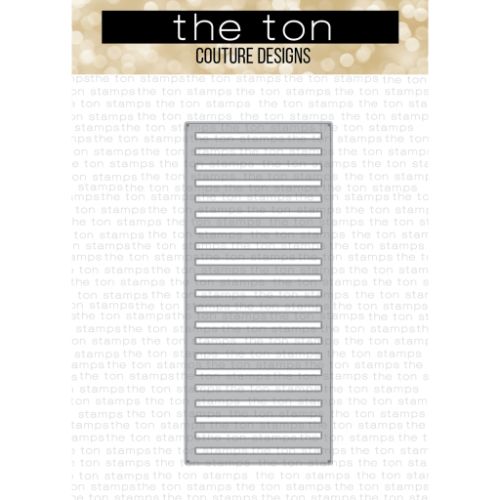 The Ton Stamps - SLIMLINE - Short Stripes Coverplate Die