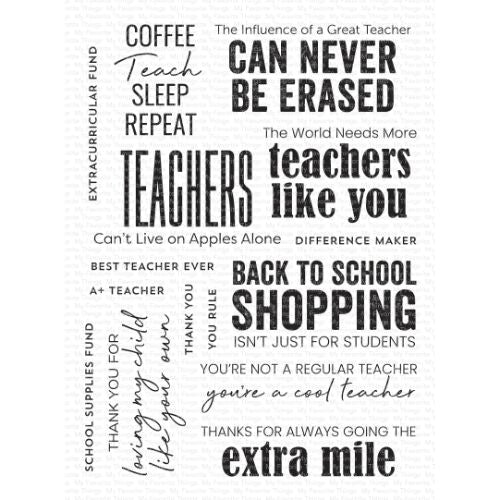 MFT - Teach, Sleep, Repeat Stamp Set