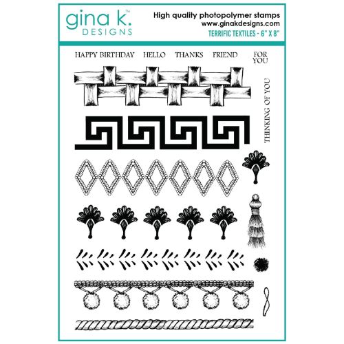 Gina K Designs - STAMPS- Terrific Textiles