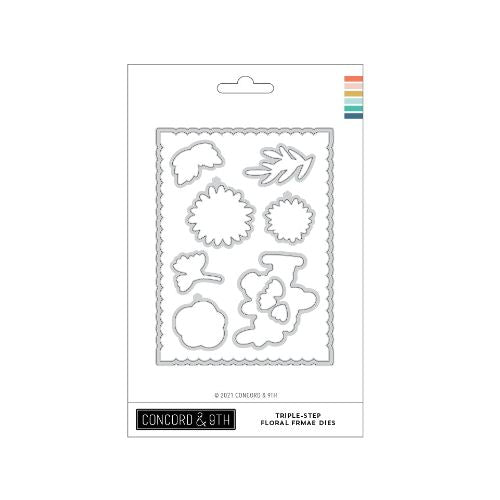 Concord & 9th - Triple-Step Floral Frame Dies