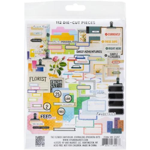 49 And Market Die-Cuts Journaling, The Flower Emporium